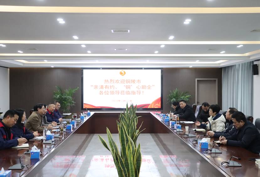 楊文萍到公司開展“親清有約、‘銅’心助企”走訪調(diào)研